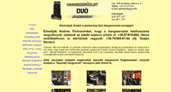 Desktop Screenshot of duohangszer.hu