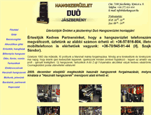 Tablet Screenshot of duohangszer.hu